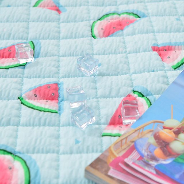 국내생산 상큼 과일 시어서커 침구 카페트 겸 패드 6color 패드 Q 논슬립 항균