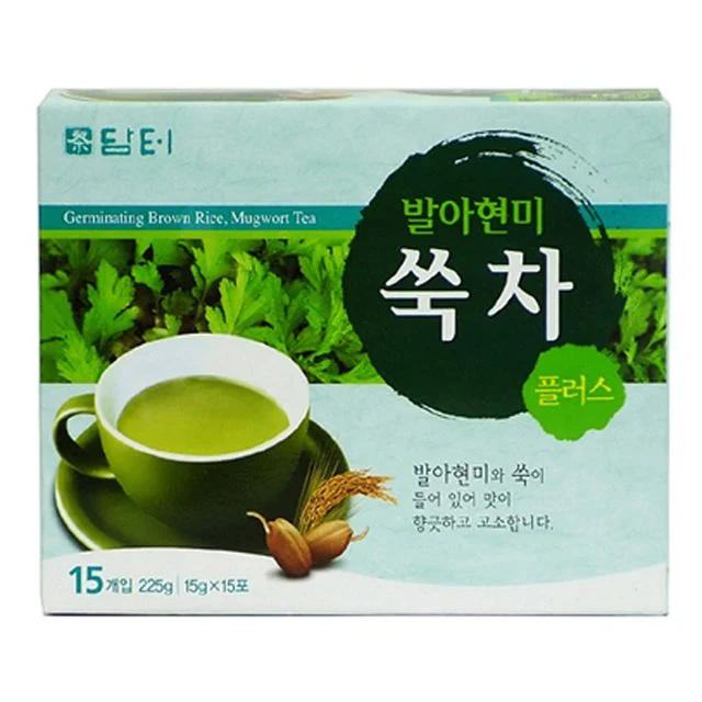 담터 발아현미쑥차플러스 고려인삼 쑥차 15T - 면역력 증진 건강 차
