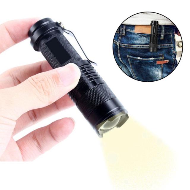 AA건전지사용 91MM 줌기능 MINI2000 클립형 LED랜턴