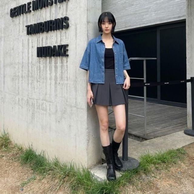 크롭 신상 캐쥬얼 여성티셔츠 여성의류 티셔츠 코디