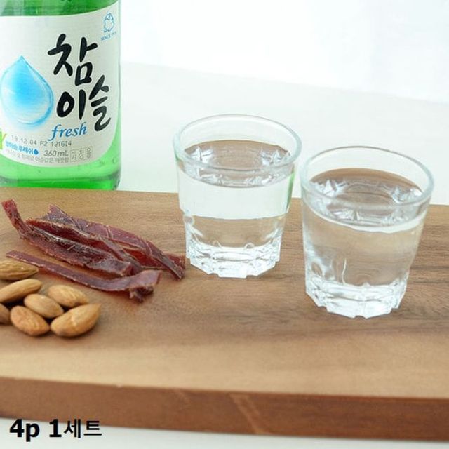 유리 소주잔 4P 1세트