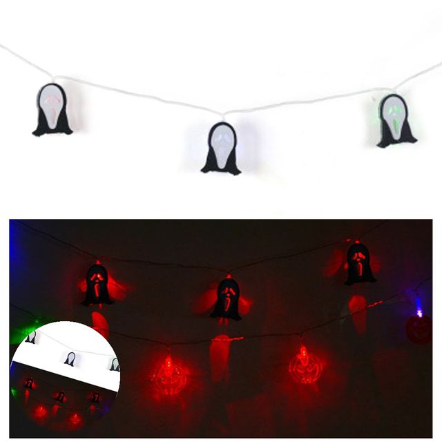 할로윈행사 코스프레소품 할로윈 LED 가랜드 점멸등 2m 10구 스크림