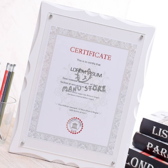 허가증액자 A9상장액자 허가증 상장 액자 A4 화이트