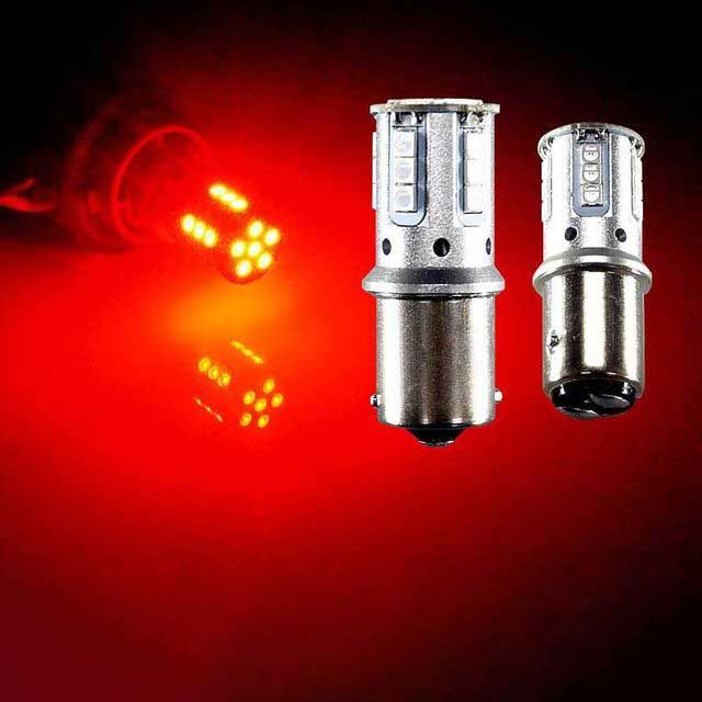12V 24V 겸용 LED 램프 레드 21발 깜빡이 미등 S25