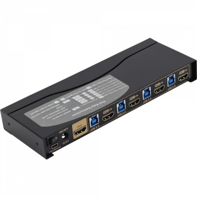 (Netmate) 4K 60Hz HDMI KVM 스위치 4대1 (USB)