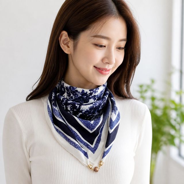 자석 스카프 쁘띠 미니 넥스카프