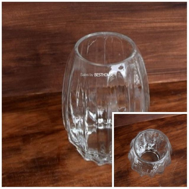 유리화분 화병 수반 10x19cm 유리화병 꽃병 꽃화병 유리꽃병
