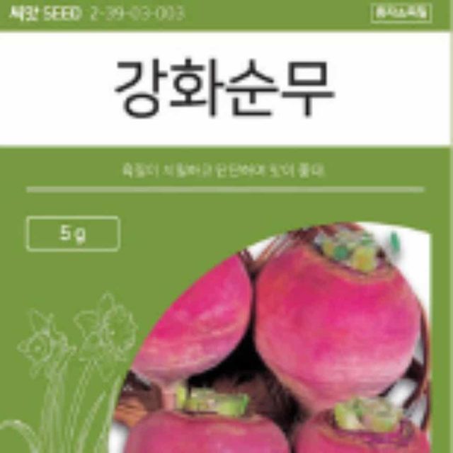 순무 씨앗 5g 베란다가드닝 정원용품