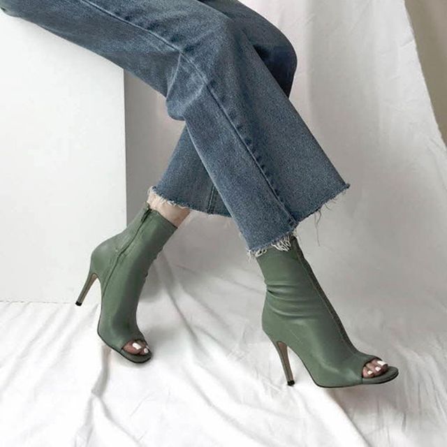 힐 부티 봄구두 발목부츠 부츠 워커부츠 가을 로우힐