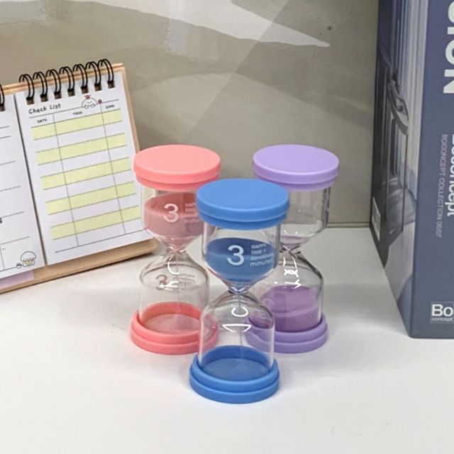 탁상 모래시계 타이머 3분 마카롱 ZF