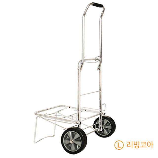 리빙코아 크롬도금 접이식 핸드카트 L 사이즈