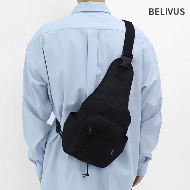 빌리버스 남자 미니백 BSA089 웨이스트백 슬링백