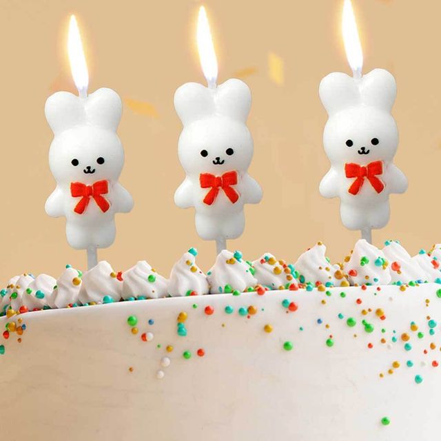 생일 초 토끼생일초 홈파티 기념일초 모양초 케이크초