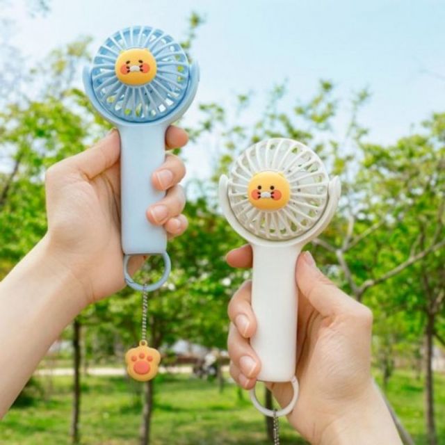 카카오 캐릭터 미니 휴대용 선풍기 학생 사무실 팬