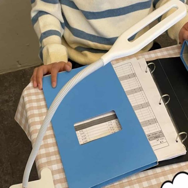 USB 집게 독서등 스탠드 화이트 침대스탠드 침대조명