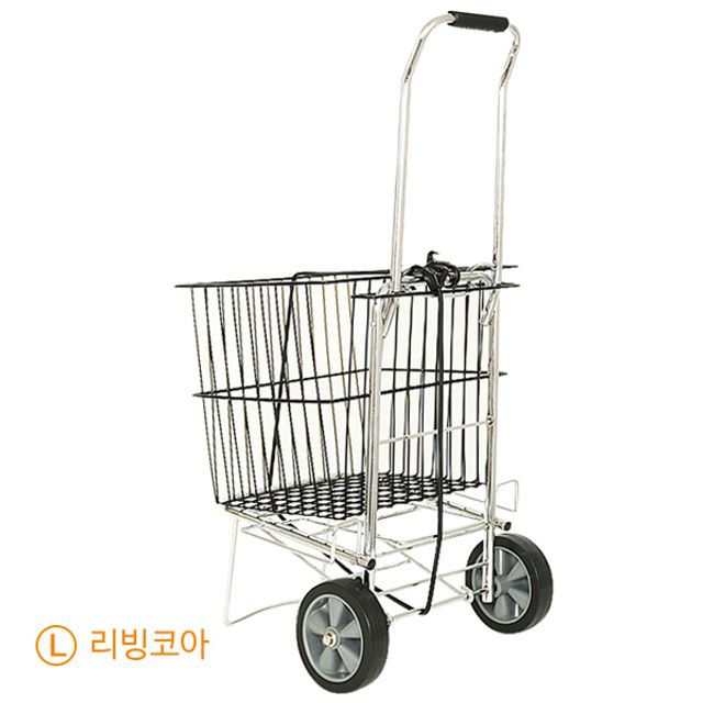 혜명몰 리빙코아 접이식 핸드카트L 쇼핑바구니 세트 수납정리함 플라스틱수납장 북선반 정리수납함 다용도