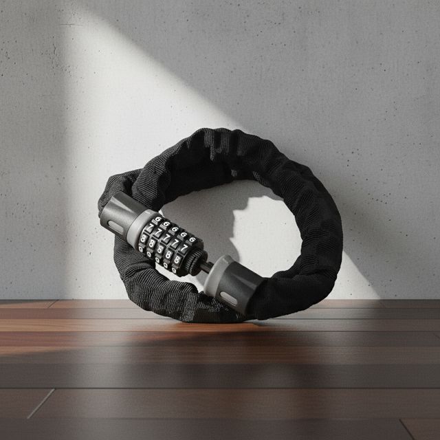 튼튼한 스틸 체인 자전거 자물쇠 60cm 다이얼식 도난방지 번호키