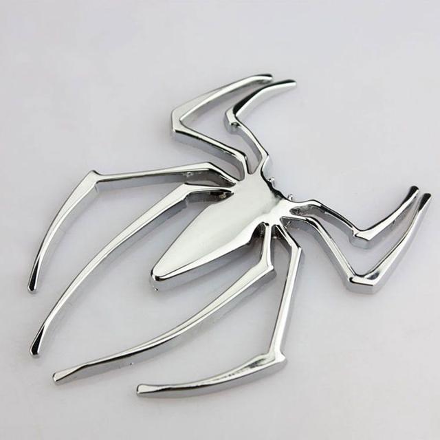 3D 입체 크롬도금 스파이더 거미 자동차 스티커