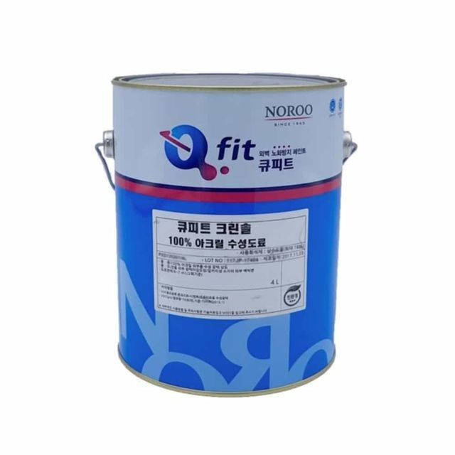큐피트 크린솔 외부용 4L 외부수성페인트 무광페인트 실외페인트
