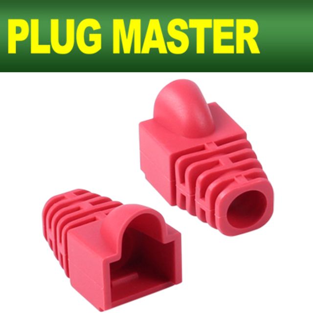 강원전자 플러그마스터 NM-SR007R RJ-45 CAT.6 통부트(7파이/레드/낱개)
