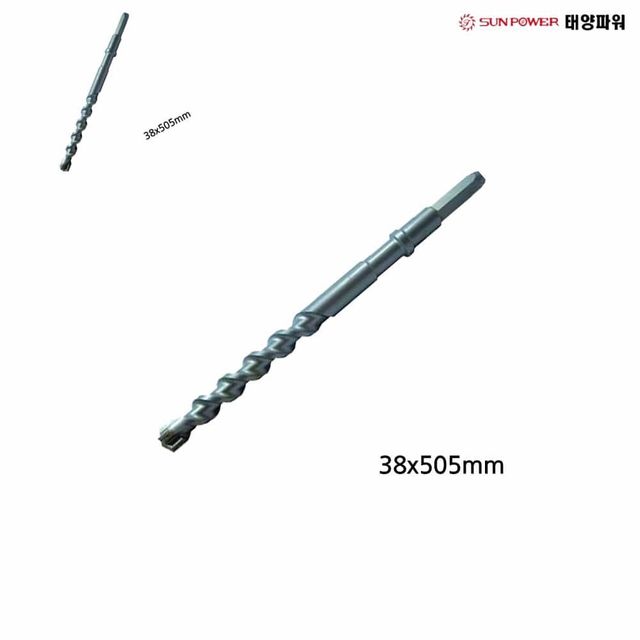 태양파워 육각햄머드릴비트 4날 38x505mm 전동드릴비트 전동드릴날 해머드릴비트 콘크리트드릴비트