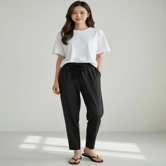 여름철 데일리 시원한 냉감 소재 쿨링바지 9부팬츠
