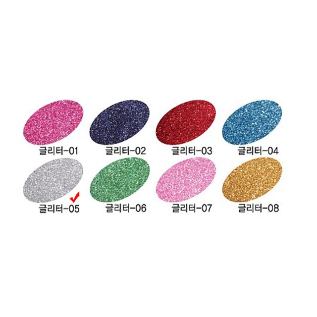 글리터 대원 접착05 23x31cm 실버 1장 네임핀
