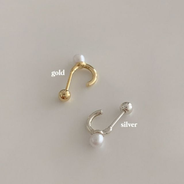 (925 Silver) Mini pearl piercing E 27