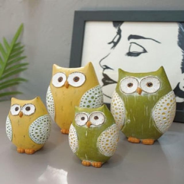 빈티지 별 부엉이 2P (2color)