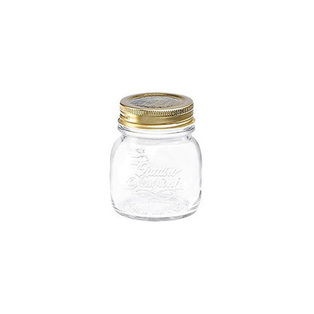 보르미올리 유리병 150ml 밀폐용기, 과일청 우유 잼병 소형