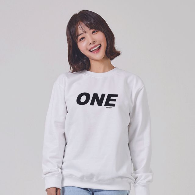 키밍 ONE 오버핏 그래픽후드티 포인트디자인 - 트렌디 맨투맨