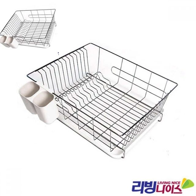 스텐 식기건조대 1단 건조망 PP 주방정리대 싱크대그릇선반 주방용품건조대 주방선반정리
