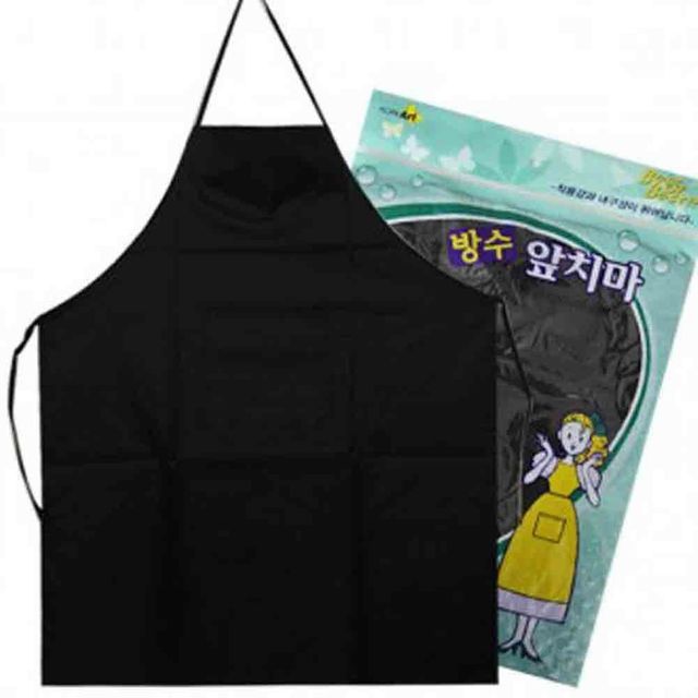검정색 방수앞치마 68x87cm 요리앞치마 식당 주방 업소용주방 공방