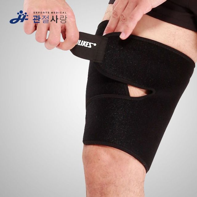 허벅지 압박아대 스포츠 압박 밴드 보호대 근육 헬스