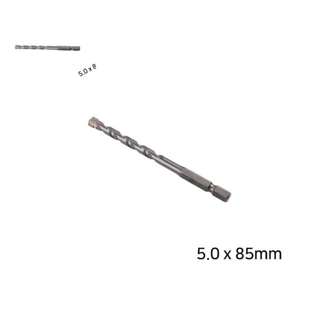 콘크리트용 육각 드릴비트 5.0 85mm 해머드릴비트 전동드릴비트 전동드릴날 천공기리