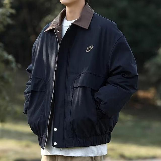 남자 카라 블루종 자켓 봄아우터 캐주얼한 가을점퍼