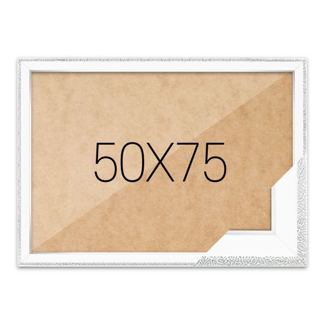퍼즐액자 50x75 고급형 슬림 앤틱화이트