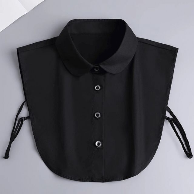 셔츠 레이어드 넥카라 가짜카라 탈부착 넥케이프 가디건 카라 덧카라
