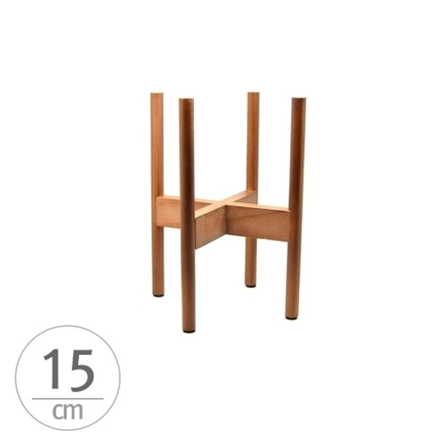 원목 화분 받침대 우드 스탠드 미니 내경 15cm 월넛