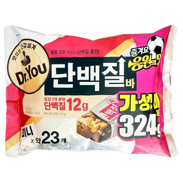 오리온 닥터유 단백질바 미니 324g, 간식용