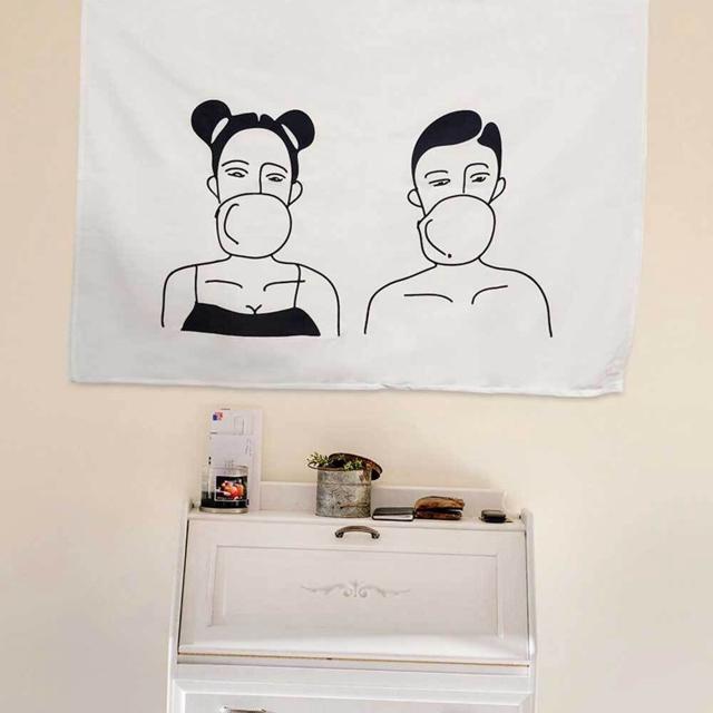 부착식 거실그림 원룸포스터 인테리어 소품 패브릭 S