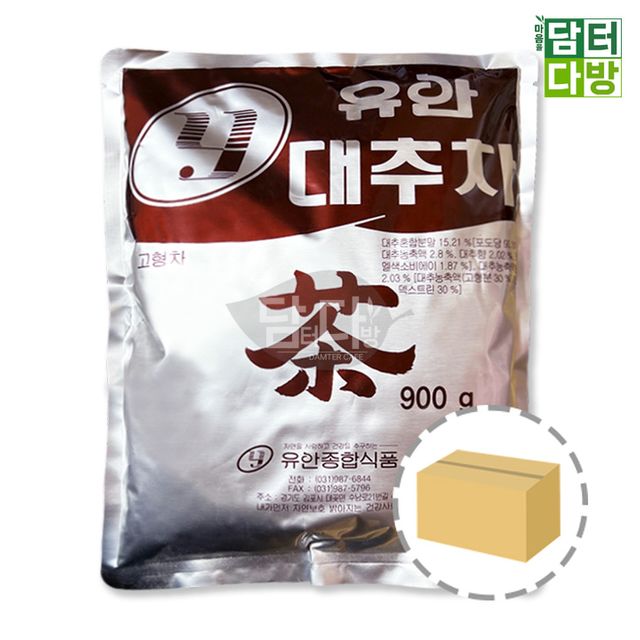 유안 자판기용 대추차 900g 12개입 BOX - 전통 대추차 대용량