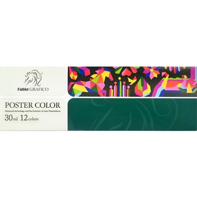 혜명몰 동아 파블 그라피코 포스터칼라 12색 30ml - 세트 (1개입) 아동미술재료 그림도구 미술용품 화방문