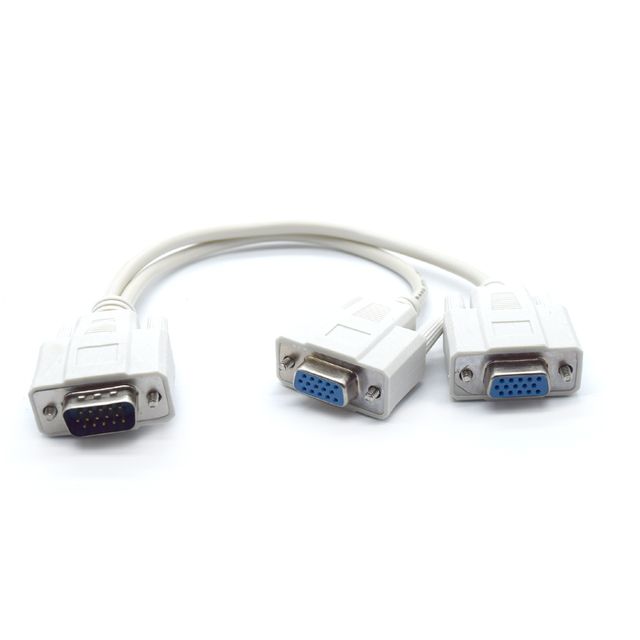 티놀지 일반형 VGA 모니터 Y 케이블 25Cm (T-VGAM2F)