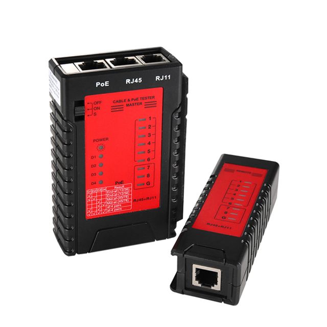 랜테스터기 RJ45 RJ11 POE테스터기 단선체크기 벨테스