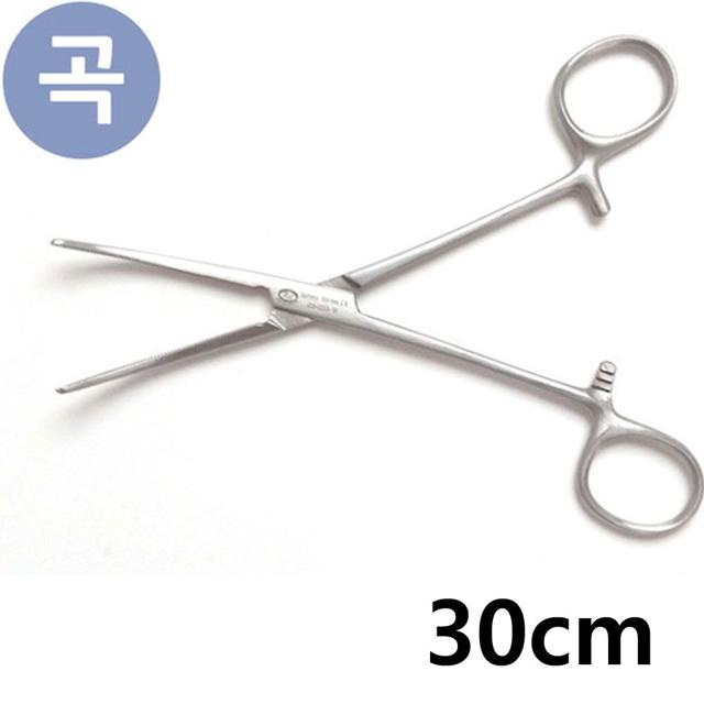 켈리포셉 30cm Curved 곡선형 의료용 병원 진료 겸자