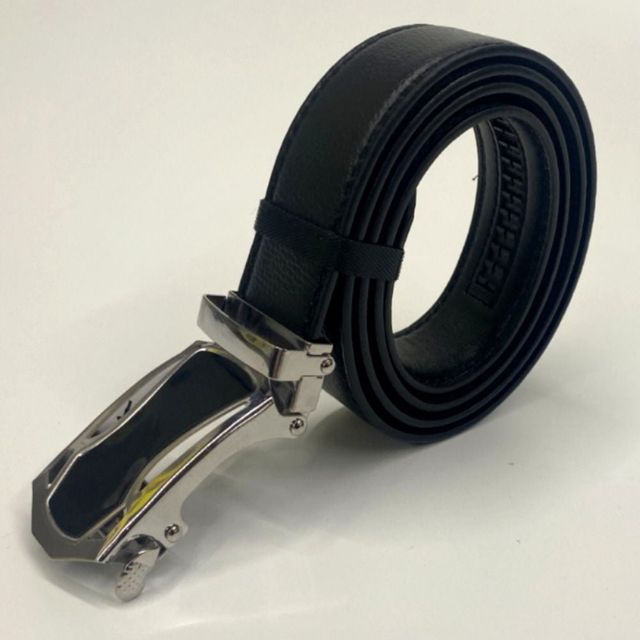 ZF 자동벨트 가죽 댄디실버 버클