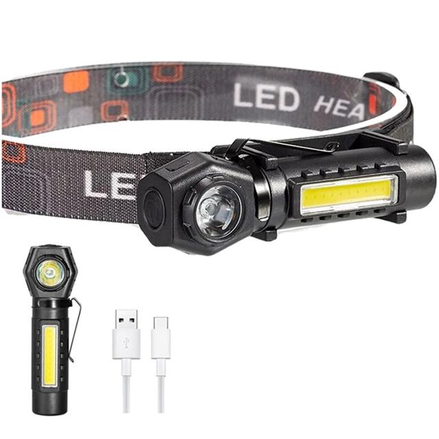 LED 충전식 멀티 야외 손전등 랜턴 헤드랜턴 겸용