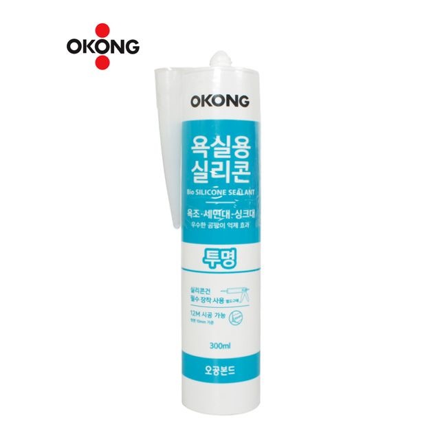 오공 욕실용 실리콘 실란트 투명 틈새충진제 창문보수