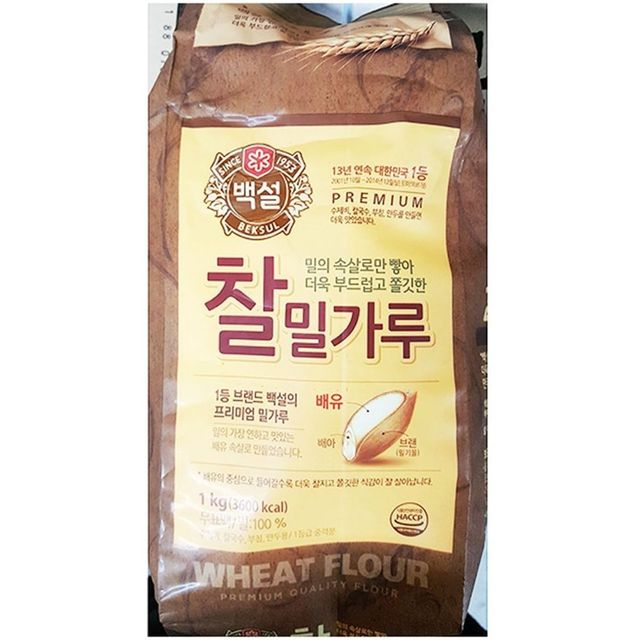 찰밀가루(백설 1K)